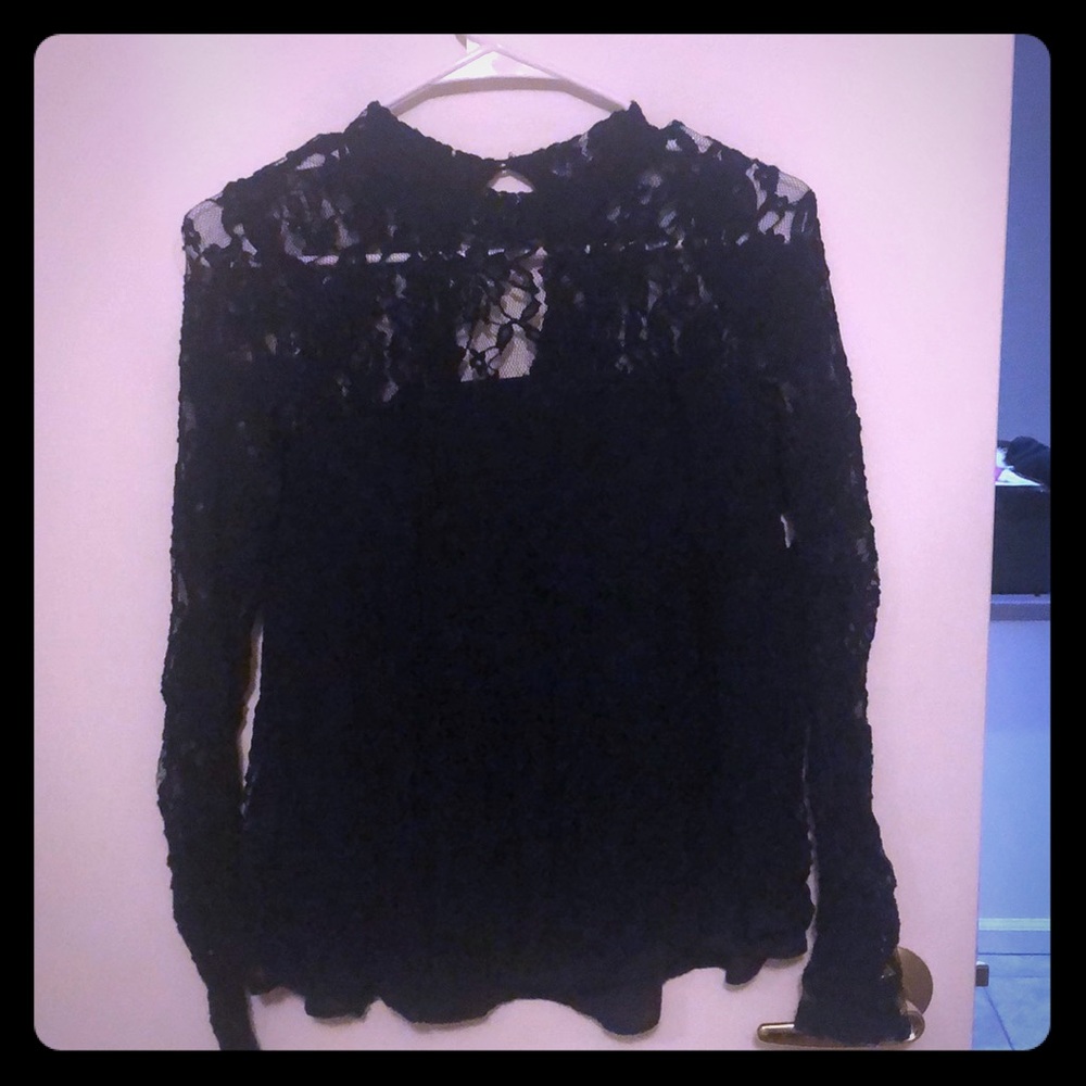 Size Medium Abercrombie and Fitch navy top
